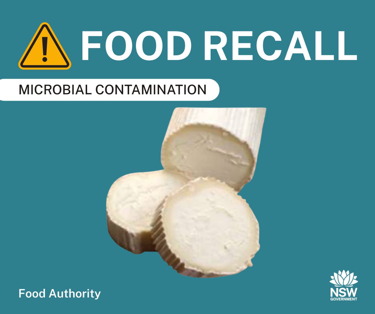#UPDATEDRecall: Washed Rind is recalling Bûche Belle du Bocage 1kg due to potential microbial contamination. Date markings 15/07/2025, 14/08/2025 &amp; 15/08/2025. Sold in ind. retailers in NSW, VIC, SA, &amp; WA, Thirroul IGA in NSW &amp; Ainslie IGA in ACT. See: foodauthority.nsw.gov.au/news/recalls/w…