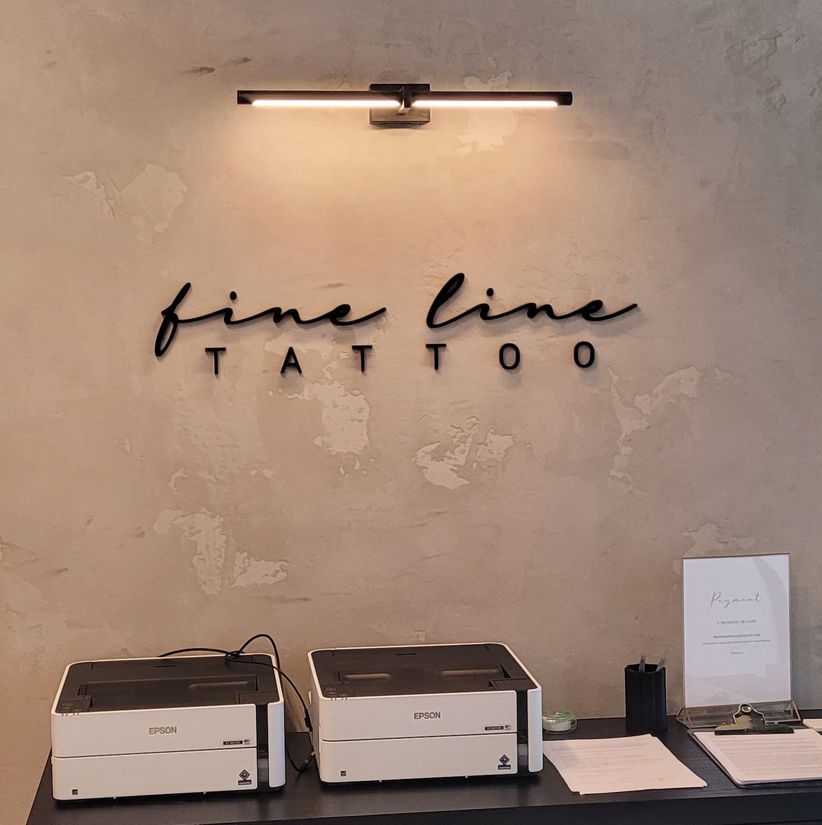 signaramaEDM's tweet image. ✨ Sleek and sharp — just like their work! We had the pleasure of installing this dimensional acrylic logo for @finelinetattooyeg at their stunning space. Clean design, bold impact. 👏
#SignInstall #InteriorSignage #FineLineTattoo #AcrylicLogo #BrandingThatStandsOut #Signarama