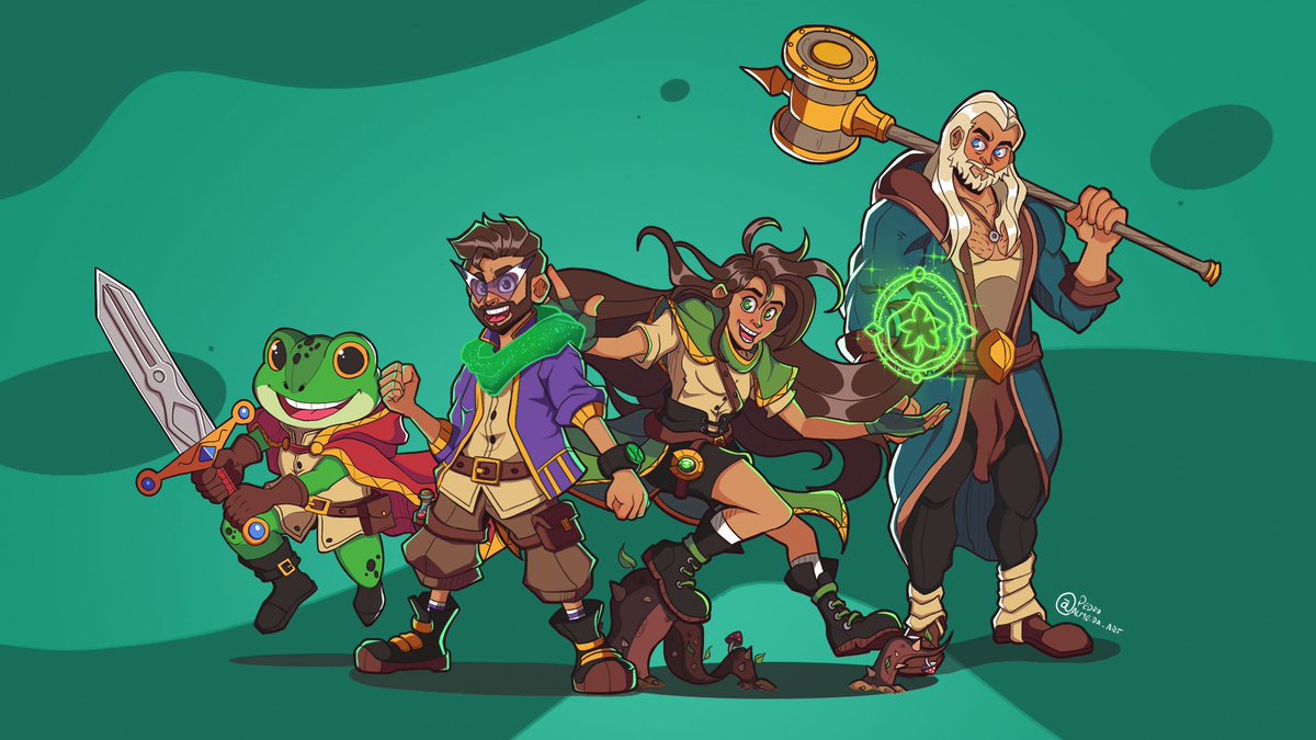 Exilecast's tweet image. Just updated my portfolio on ArtStation in hopes of landing more art gigs. 
If you’re an #indiedev | #gamedev looking for a Steam Capsule artist, I’d love to share my portfolio with you! 💜
(The past couple of months have been super rough financially.)