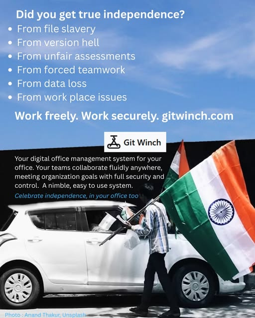 gitwinch's tweet image. Git Winch will give you the independence you seek. File agnostic. Empowered Teams. Manager ready. A neat replacement for Windows File Explorer. Start the day with Git Winch and close it when you end the day.

#gitwinch #officemanagement #NOTai #teams #versioncontrol