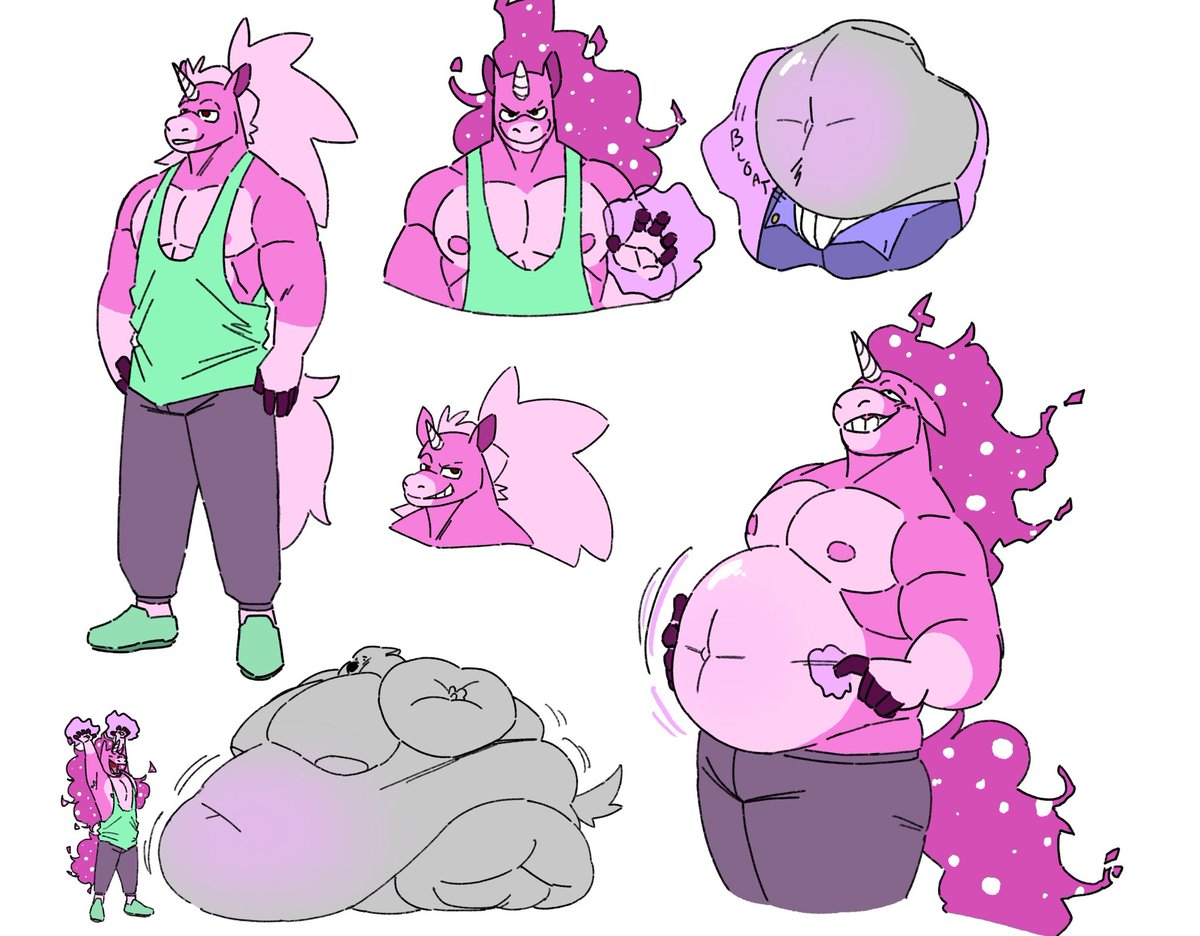 Personal trainer that fattens or inflates you big and round