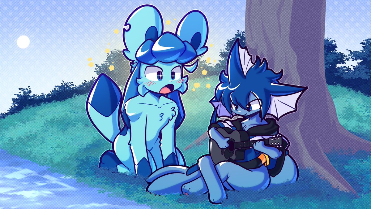 He's really good at playing the guitar!!💙