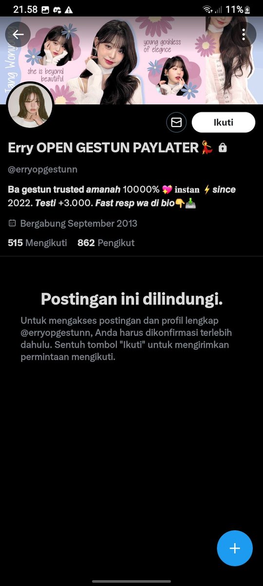 lleedghyck's tweet image. WOII AJG BALIKIN DUIT GW BABI!!! @erryopgestunn
GUYSS JANGAN ADA YG BELI SAMA DIA YAA, TUKANG SCAM!!!