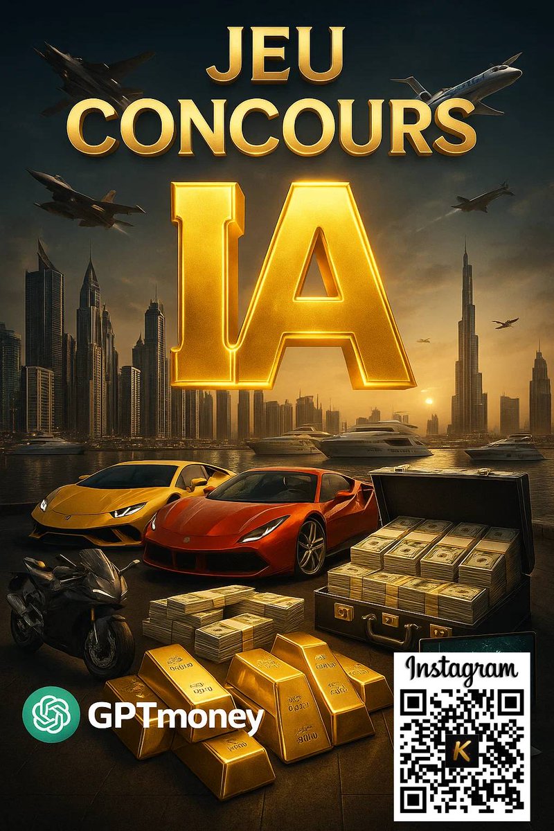 Pas assez de lambo, d'or et de bling bling ? 

Pas de problème 

MEGA CONCOUR POUR GAGNER DES MILLIARDS !!!!!