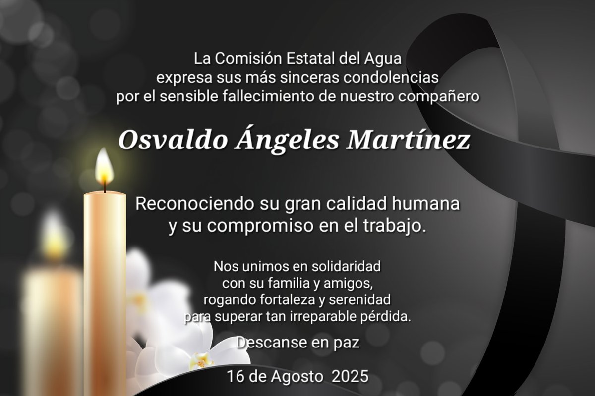 Descanse en paz nuestro compañero Osvaldo Ángeles Martínez 🖤