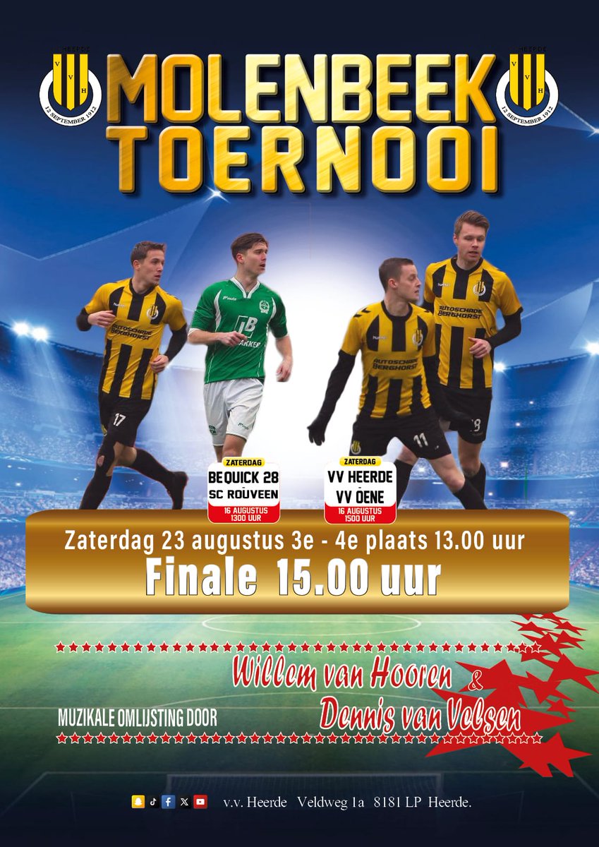 Heerde speelt de finale zaterdag 23   augustus tegen Be-Quick 28 door met 2-0 te winnen van Oene. Doelpunten makers van Heerde zijn  1-0 Nick Wijenberg 2-0 Ivan v Beek