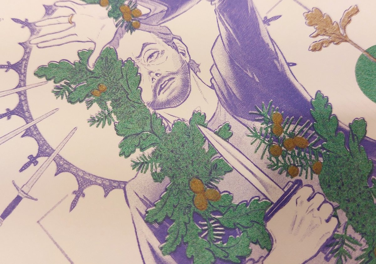 gana0314GOCA's tweet photo. -〈Prophecies of Macbeth〉-
Risograph 3-color A5 printing
👉 NT. 70
👉 Violet + Green + Gold ink

#WestendMacbeth #Macbeth #DavidTennant #Risograph https://t.co/2qOnx5DBVp
