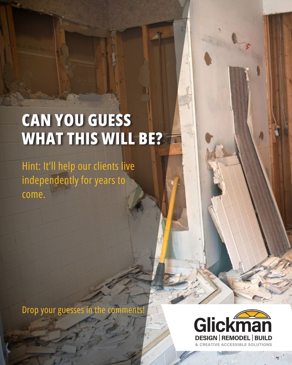GlickmanDesign's tweet image. Can you guess what this will be?
Hint: This project is designed to help our clients live independently for years to come. Comment your guess!
bit.ly/3DnQkJI 
Maryland: (301) 444-4663
Virginia: (703) 832-8150
Washington, DC: (202) 792-7320
#ProjectReveal #AccessibleLiving