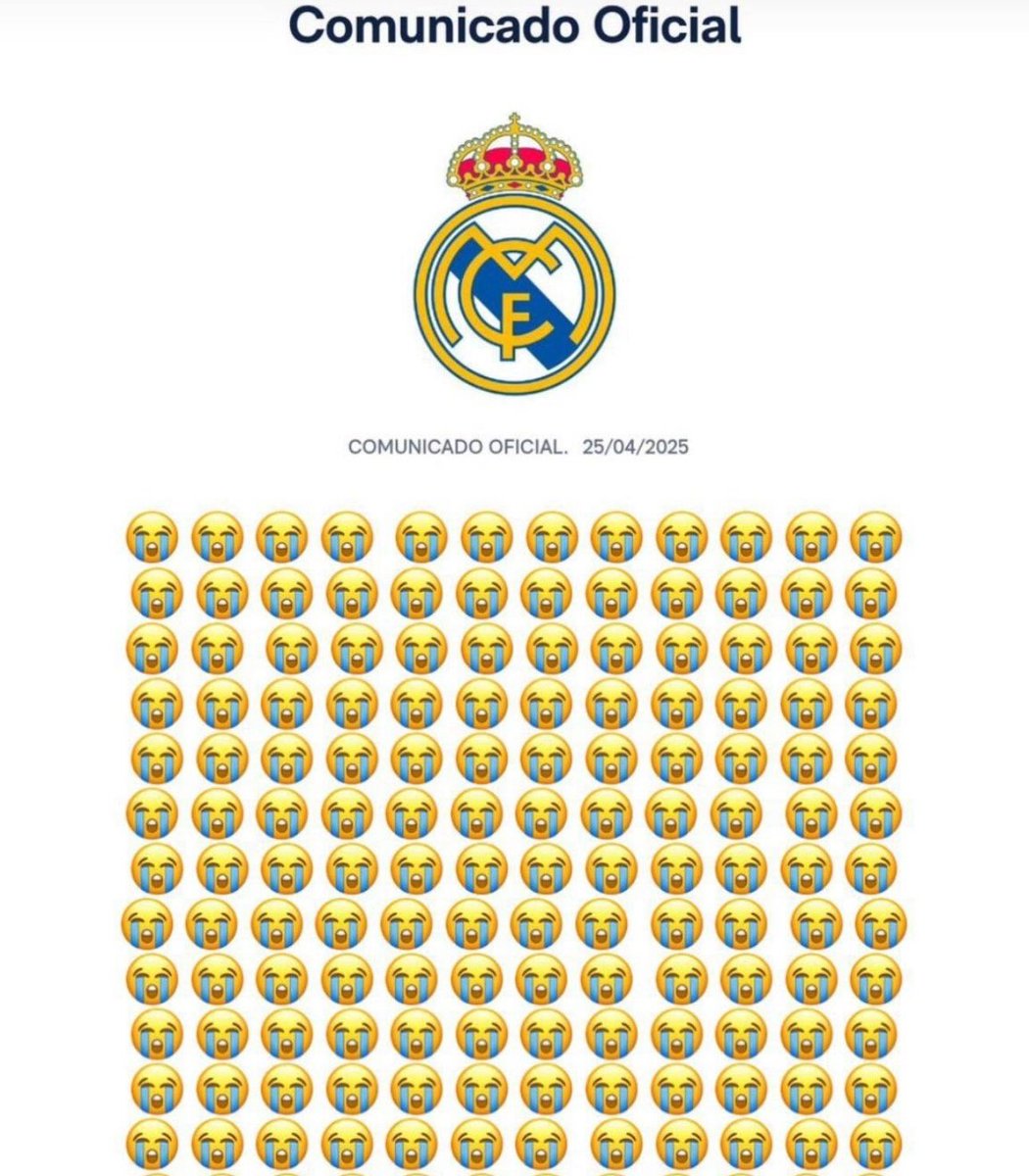 Cada vez que saca un comunicado oficial el Real Madrid.