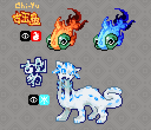 calamity pokemons (2/4)
#Pokemon #pixelart