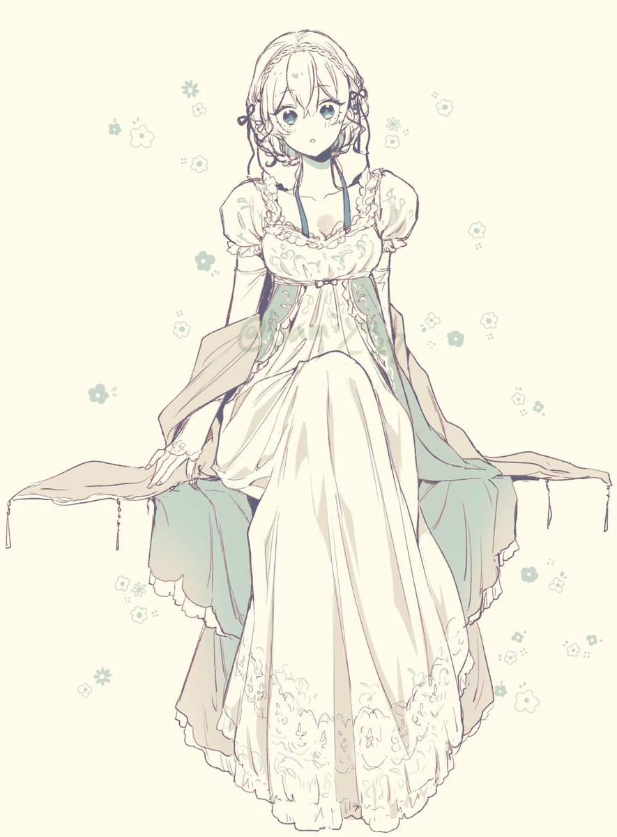 bamiya_27's tweet photo. こういうタイプのドレスも可愛いくて好きです（私が描くと寝巻きっぽくなるが） https://t.co/VAdfUp9Hxw