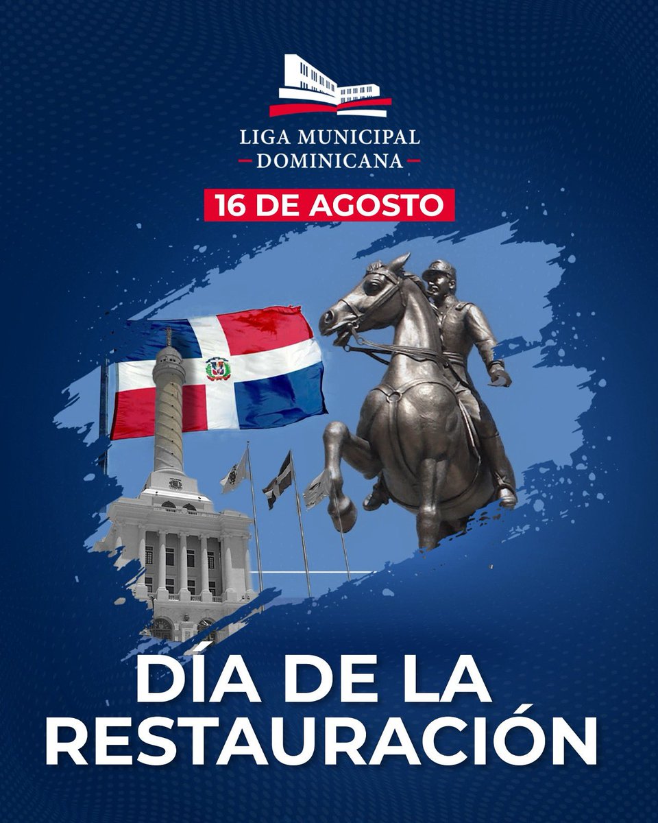 ¡Hoy celebramos el Día de la Restauración de la República! 

Esta fecha simboliza la resiliencia, el patriotismo y la determinación del pueblo dominicano en su búsqueda por mantener su independencia y libertad.

¡Loor a nuestros héroes de la Restauración! 🇩🇴 ¡Viva Luperón!

#LMD
