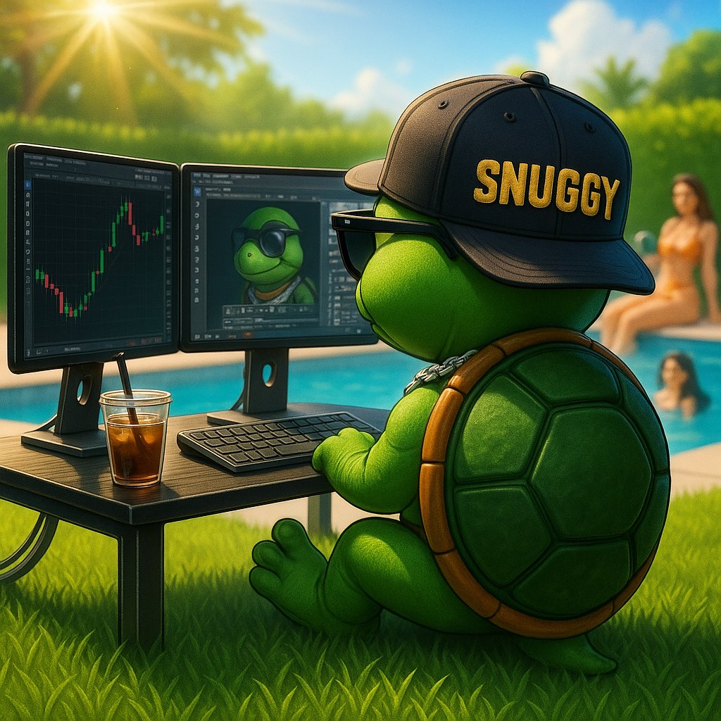 Weekend vibes!
Yes, I touched grass. 🌱
No, I’m not jumping in the pool. 🏊

Priorities: Edit Snuggy, grow the fam.

Be early, be connected, smash follow, drop a 🐢, and tag 2 frens. Let’s scale the family.

#Snuggy #BNB #Memes
