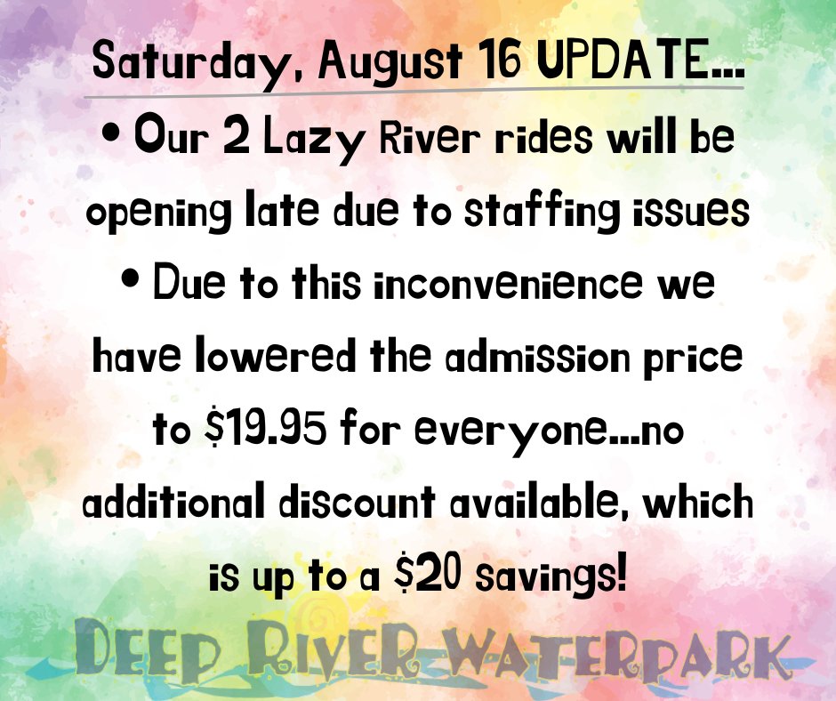 Deep River Waterpark (@deep_river) on Twitter photo 