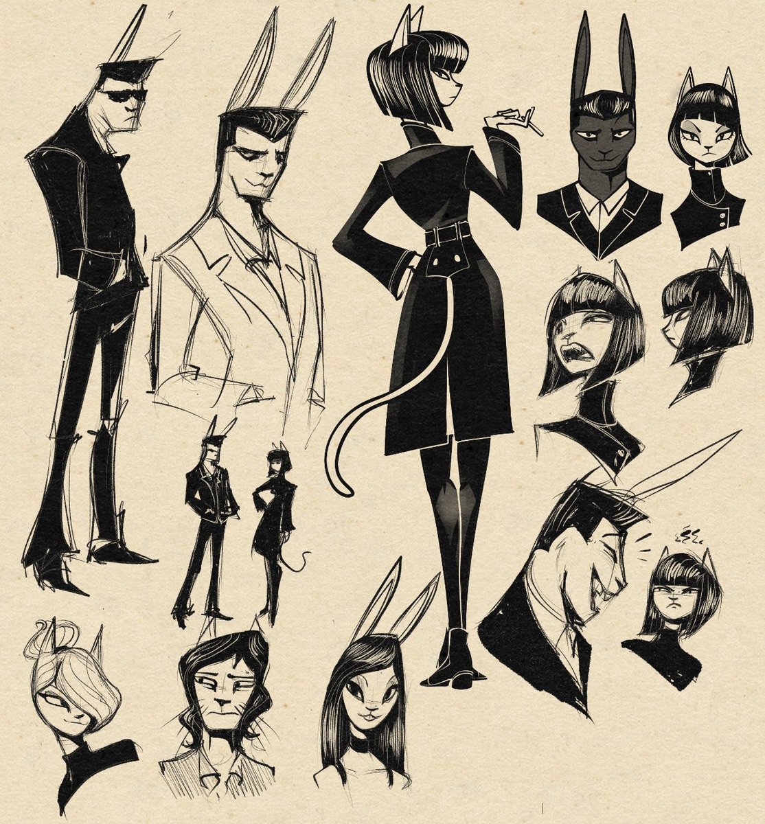 experimenting with more "dynamic" style