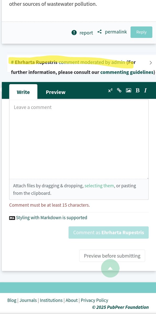 Catherine38954's tweet photo. @addictedtoigno1 @maoviedogarcia @Thatsregrettab1 @mumumouse2 @MicrobiomDigest @SmutClyde @SciGuardians @DayoMaor @fake_journals There are comments and clarifications from my side that were not published by Pubpeer https://t.co/9074QVdnQO