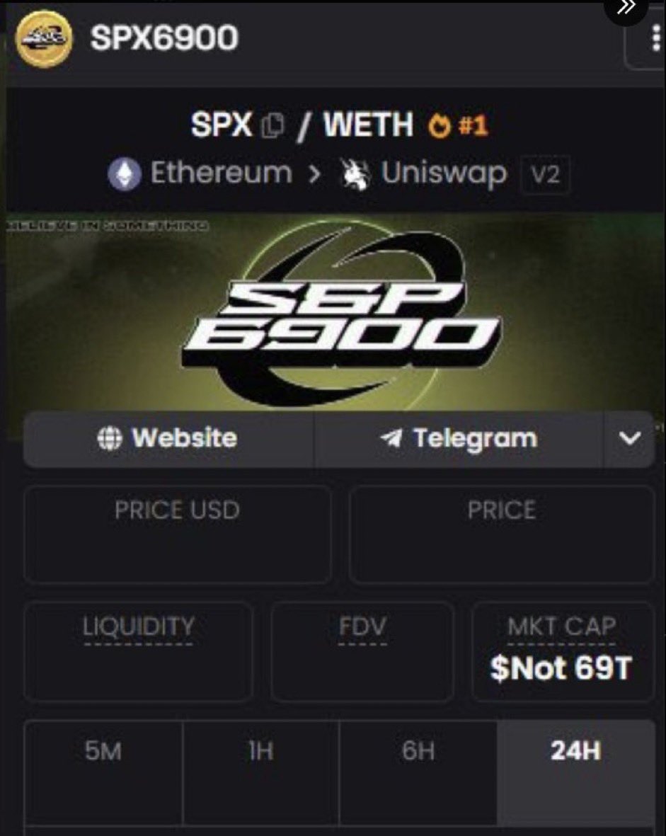 If @Coinbase won’t list #SPX6900 at least we will be able to help people that have Coinbase buy it on the Dex when they launch it. Persist forever!