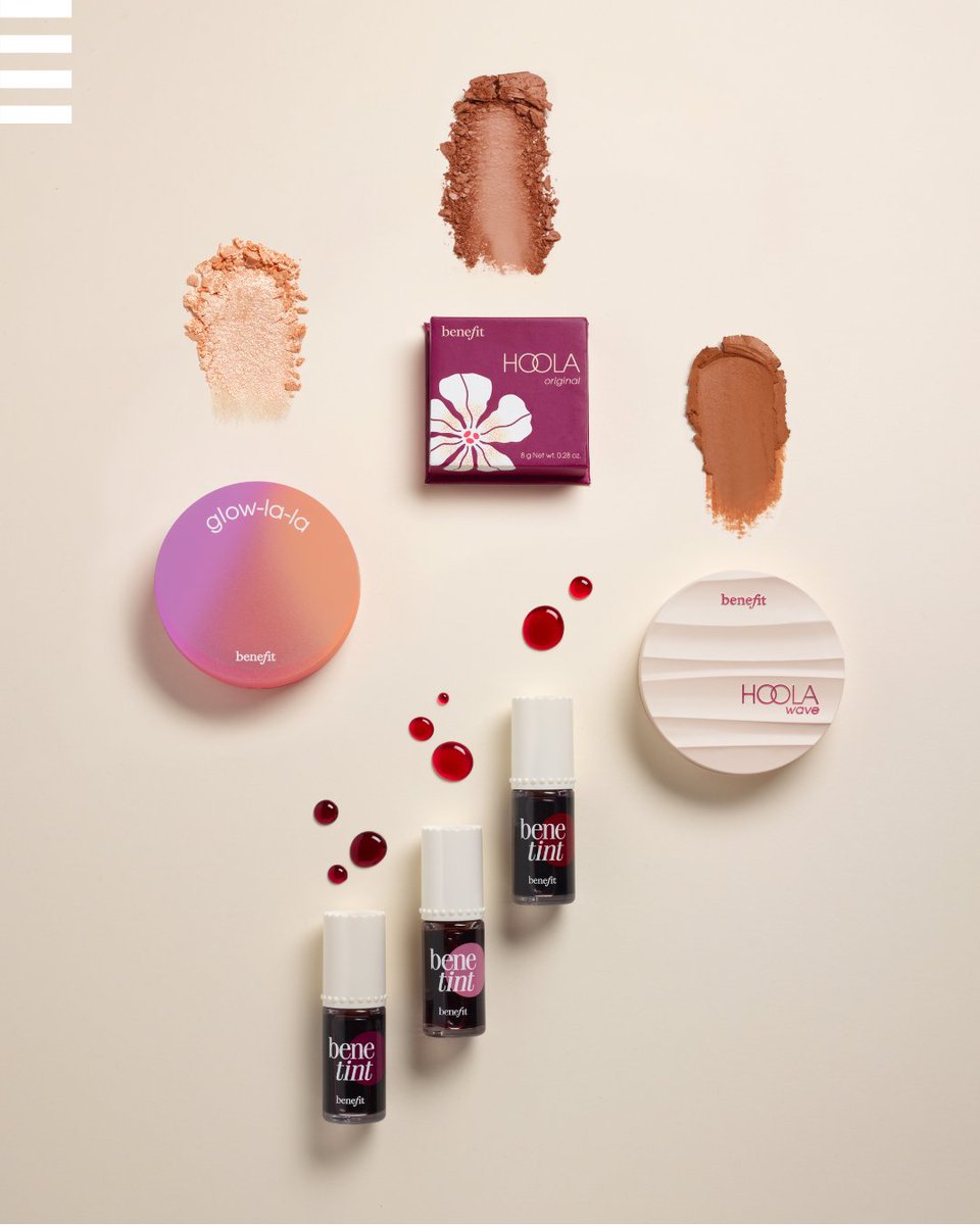 Plaj çantanın favorileri Benefit 💖​

💫 Glow-la-la Aydınlatıcı ​
💫 Hoola Bronzer ​
💫 Benetint Dudak ve Yanak Renklendirici ​
💫 Hoola Wave Bronzer Balm​
​
Sadece Sephora’da. ​
​
#SephoraTürkiye #Benefit