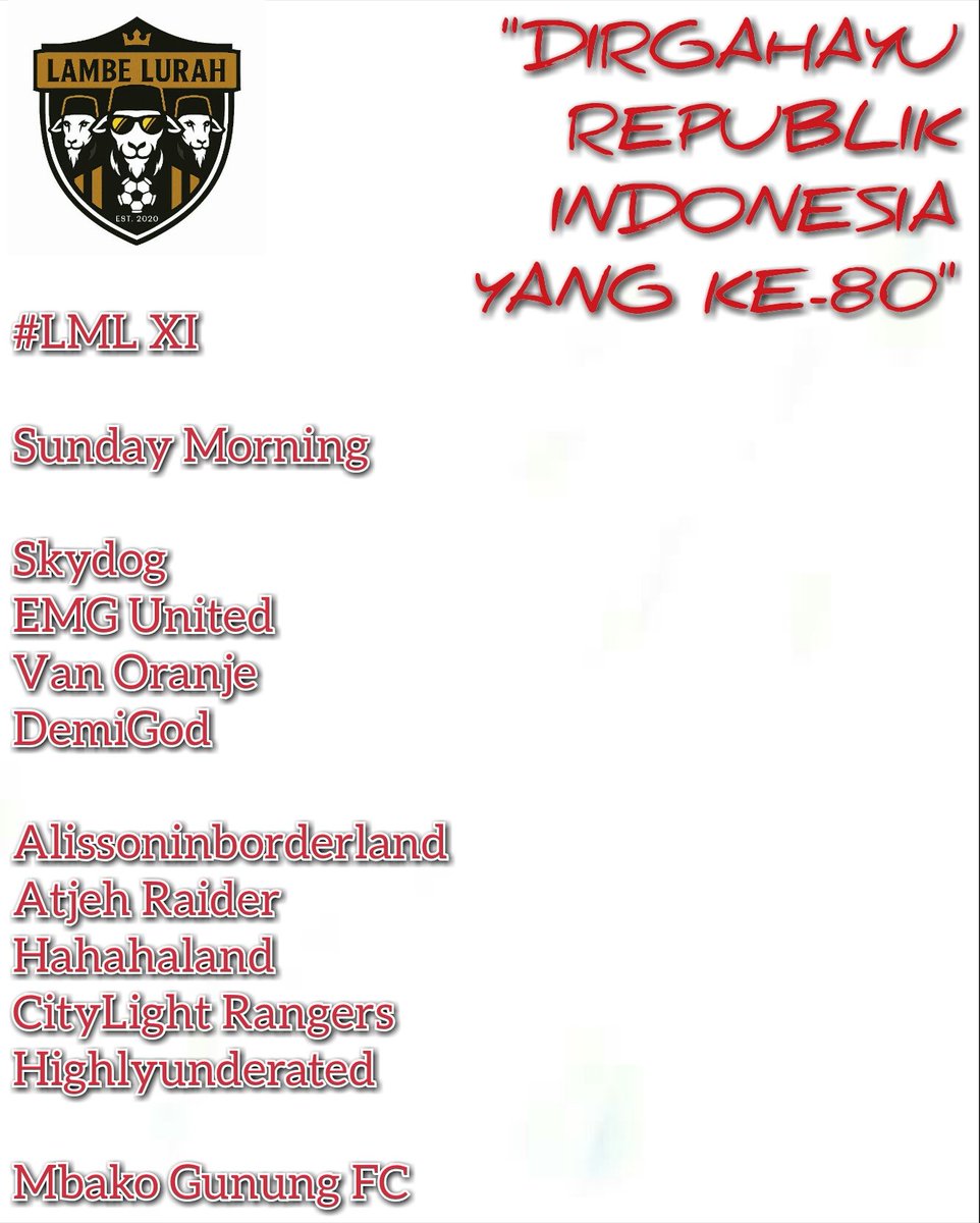 Preseason time!

<a href="/LigaBRFI/">Battle Royale FPL Indonesia</a> 
<a href="/TeamPenta5/">FPL Team Penta</a>