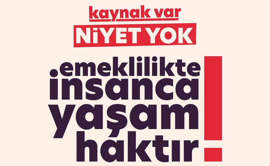 <a href="/globaleksen/">Global Eksen</a> TAG👇
#EmekliBittiCanınaYetti

#Emekli yıllarca çalıştı.
Ülkesine ömür verdi.

Şimdi pazara çıkmaya utanır,
Faturalarla boğulur,
İlaç parasını sayar oldu.

Sadaka değil !
Emeğinin hakkını, 
Onurlu , insanca yaşamayı istiyor!

#5000KısmininCanınaTakEtti
<a href="/RTErdogan/">Recep Tayyip Erdoğan</a> 
<a href="/isikhanvedat/">Prof. Dr. Vedat Işıkhan</a>