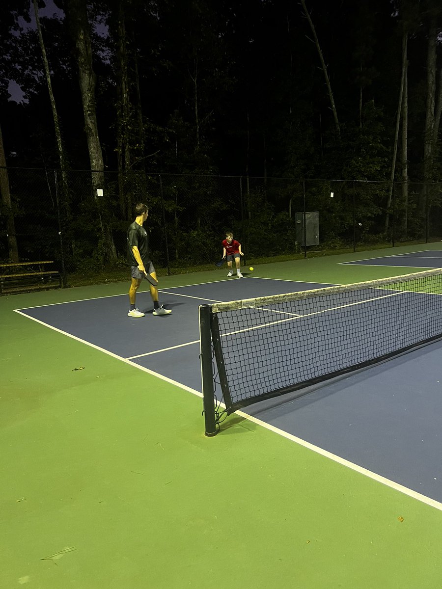 PowellJohnT's tweet photo. Been working on getting back into healthy discipline physically, mentally & spiritually.
Trying to bring #SorryCarter along now too… @F3WestCobb Pickleball is a great re-entry point for him. Kid got a lot of respect with the pickleball pros!
#RunTheDangPickleballBobo https://t.co/1viVzPukOC