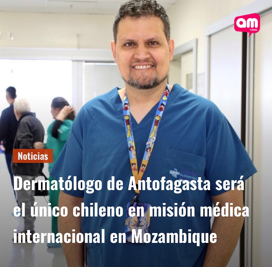 ✅El jefe de la unidad de Dermatología del Hospital Regional de #Antofagasta Carlos Toloza será el único representante chileno.
Este voluntariado incluye atención a pacientes, cirugías de cáncer de piel y formación a los especialistas locales
+info👉 amcanal.cl