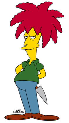 Whyguy871810's tweet photo. @retro_twt 1999 version looking like Sideshow Bob from the Simpsons https://t.co/hbF0B5tGOU