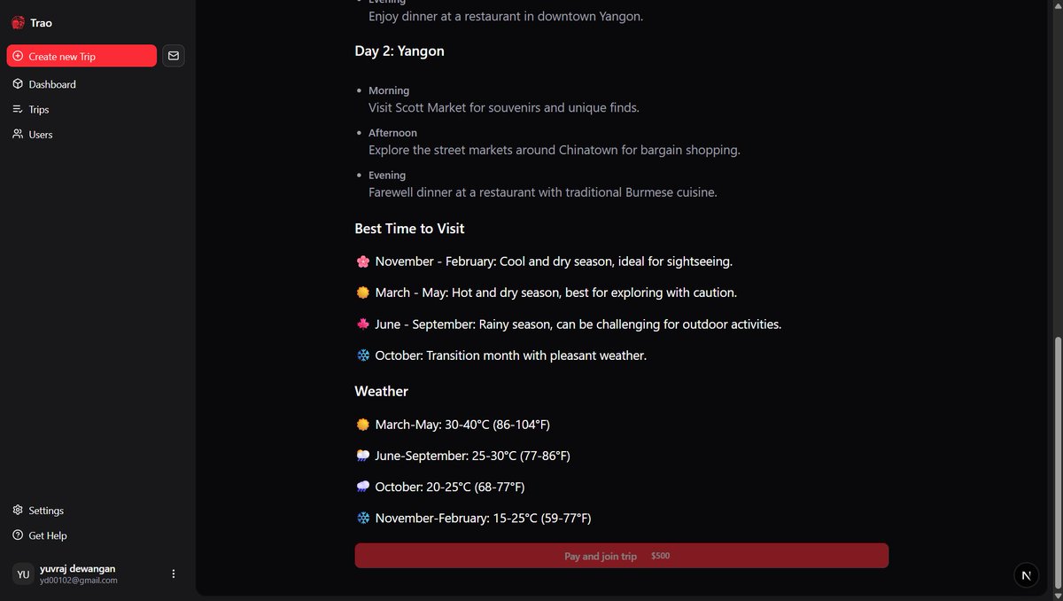 Yuvidew108's tweet image. 🚀 Just built an AI-powered Admin Panel for a travel booking app! 🌍
Used TanStack Query to power SSR + CSR data fetching, caching & real-time updates.
Admins can now create trips in seconds with AI 🤖✈️
Game-changer for scaling travel tech! #TanStackQuery #NextJS #AI