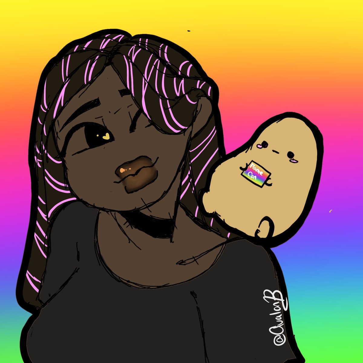 AvalonBlaz3's tweet photo. 🏳️‍🌈Going to flame con today!🏳️‍🌈

I’ll be taking photos ✌🏿 #Flamecon https://t.co/RtBTWwXmhh
