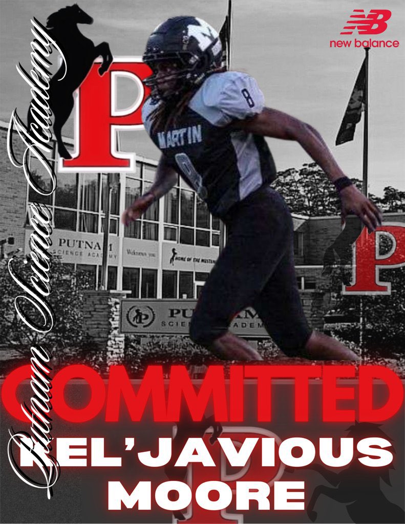 Kel'javious Moore (@kejavious_moore) on Twitter photo am excited to announce my commitment to the Putnam science Academy I am extremely thankful for this opportunity and look forward to the next chapter of my football journey.
I want to give a huge thanks to <a href="/FCoston41738/">Coach Frank Coston</a> and <a href="/PSAFootball_/">Coach Mook</a> and all of my coaches for believing in me! am excited to announce my commitment to the Putnam science Academy I am extremely thankful for this opportunity and look forward to the next chapter of my football journey.
I want to give a huge thanks to <a href="/FCoston41738/">Coach Frank Coston</a> and <a href="/PSAFootball_/">Coach Mook</a> and all of my coaches for believing in me!