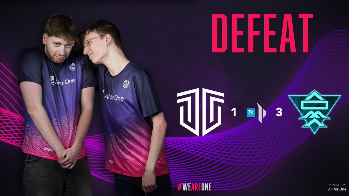 All for One Gaming (@all41_gaming) on Twitter photo Damit endet unser Run in den Season Finals. Wir konnten es leider nicht durchziehen, sind aber extrem stolz auf unsere Spieler, guter Zock!
GGWP <a href="/AomaEsportsLoL/">A One Man Army LoL</a> 🤝 Damit endet unser Run in den Season Finals. Wir konnten es leider nicht durchziehen, sind aber extrem stolz auf unsere Spieler, guter Zock!
GGWP <a href="/AomaEsportsLoL/">A One Man Army LoL</a> 🤝