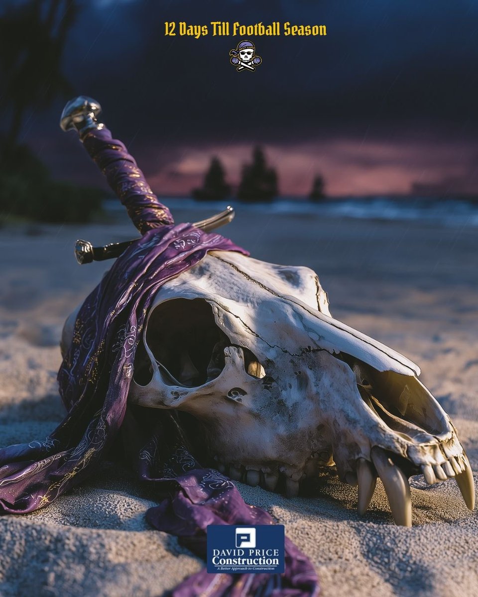 🏴‍☠️🏈 DavidPriceConstruction.com Football Countdown - JUST 12 DAYS till ECU Football kicks off the 2025 season as the Pirates take on NC State!