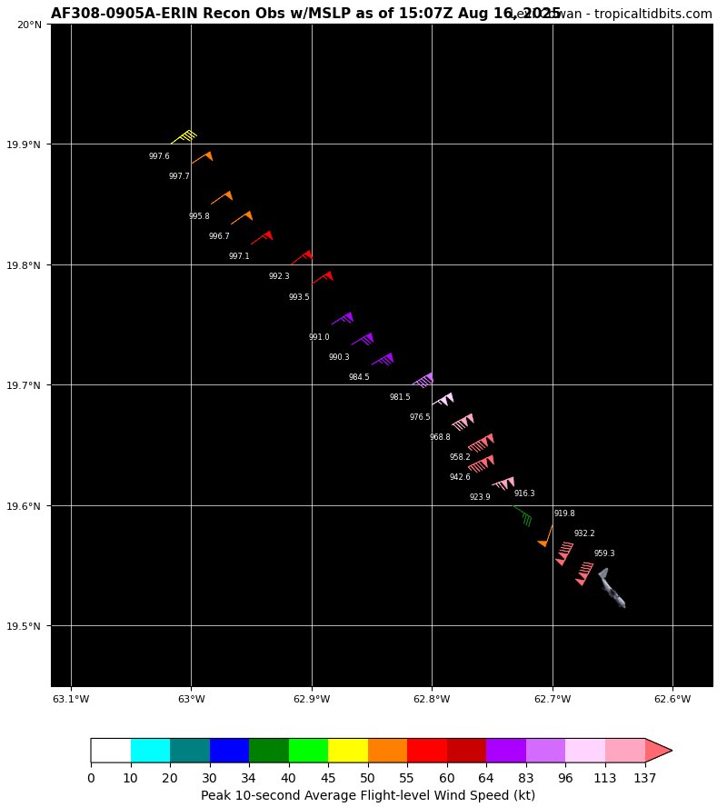 HollySanchezSFM's tweet image. 🚨ROMPIENDO🚨
#Recon ✈️ ha detectado ~916mb extrapolada en #Erin. 👀
#HuracanErin 
#TemporadaCiclonica2025