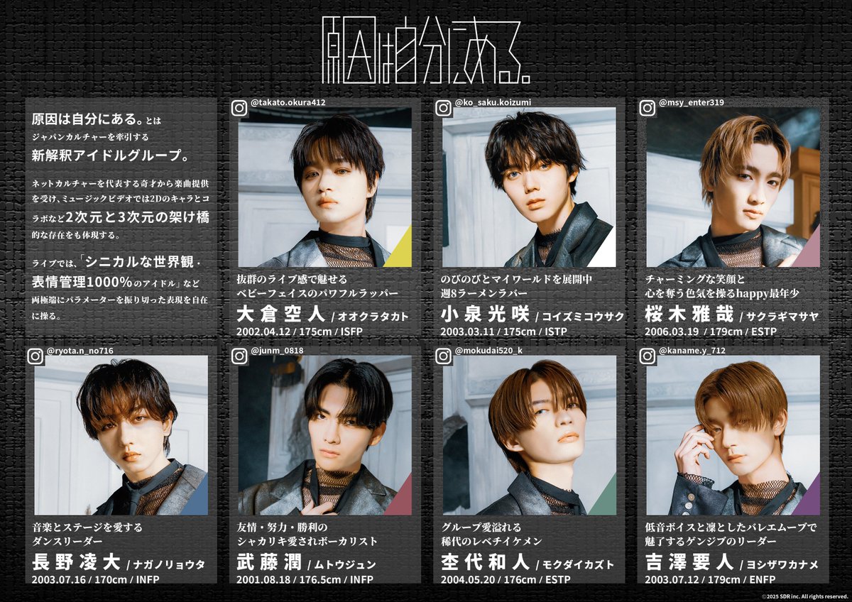原因は自分にある。＜通称：#ゲンジブ ＞ メンバー紹介 ▽4/23 Release