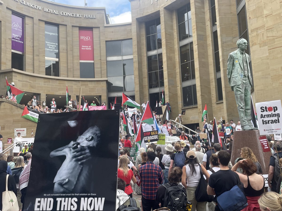 Ahmed Nur (@ahmednmuse) on Twitter photo #Glasgow for #Palestine- attended a protest for # #FreePalestine at Glasgow Central. 
The #World Stands with #Palestine and rejects the #ZionistTerrorists ideology and #Genocide #Glasgow for #Palestine- attended a protest for # #FreePalestine at Glasgow Central. 
The #World Stands with #Palestine and rejects the #ZionistTerrorists ideology and #Genocide