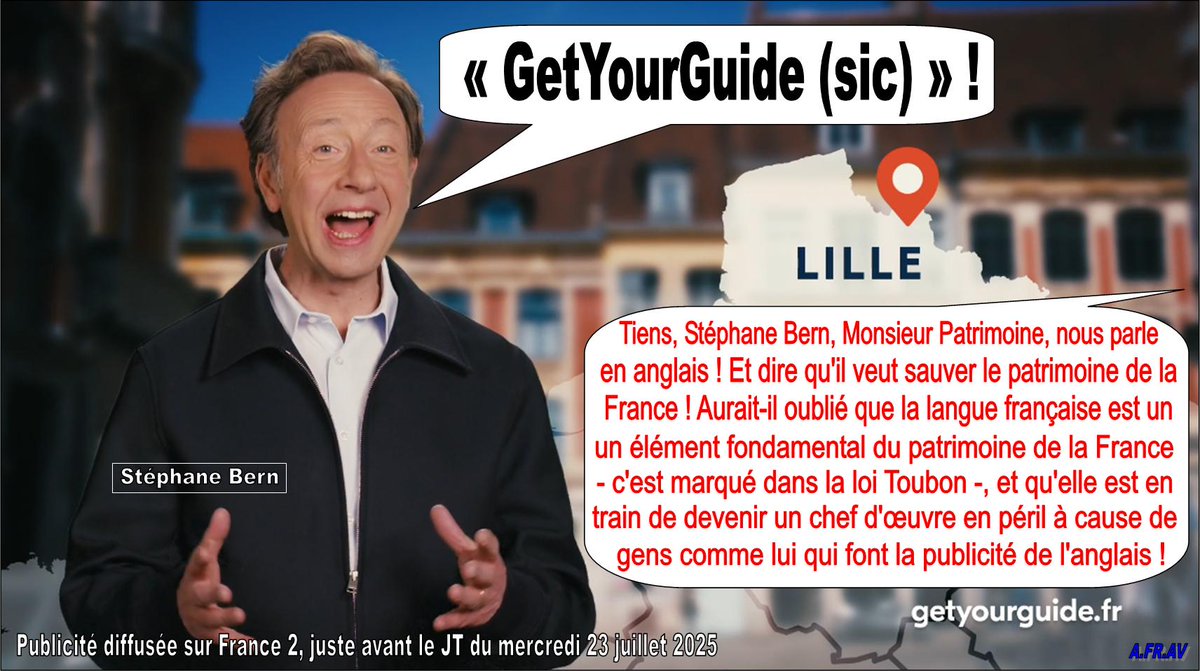 Stéphane Bern, le français en berne !
<a href="/bernstephane/">Stéphane Bern</a> <a href="/MissionAvec/">Mission patrimoine avec Stéphane Bern</a> #Languefrançaise <a href="/ParisMatch/">Paris Match</a> @europe1 <a href="/secretshistoire/">Secrets d'Histoire</a> #Secretsdhistoire #France2 <a href="/MinistereCC/">Ministère de la Culture 🇫🇷</a> #patrimoine <a href="/fond_patrimoine/">Fondation du patrimoine</a> <a href="/CHistoire/">Châteaux & Histoire</a> #monument <a href="/SPPEF/">Sites & Monuments</a> #MonumentHistorique #patrimoinehistorique #GetYourGuide #France