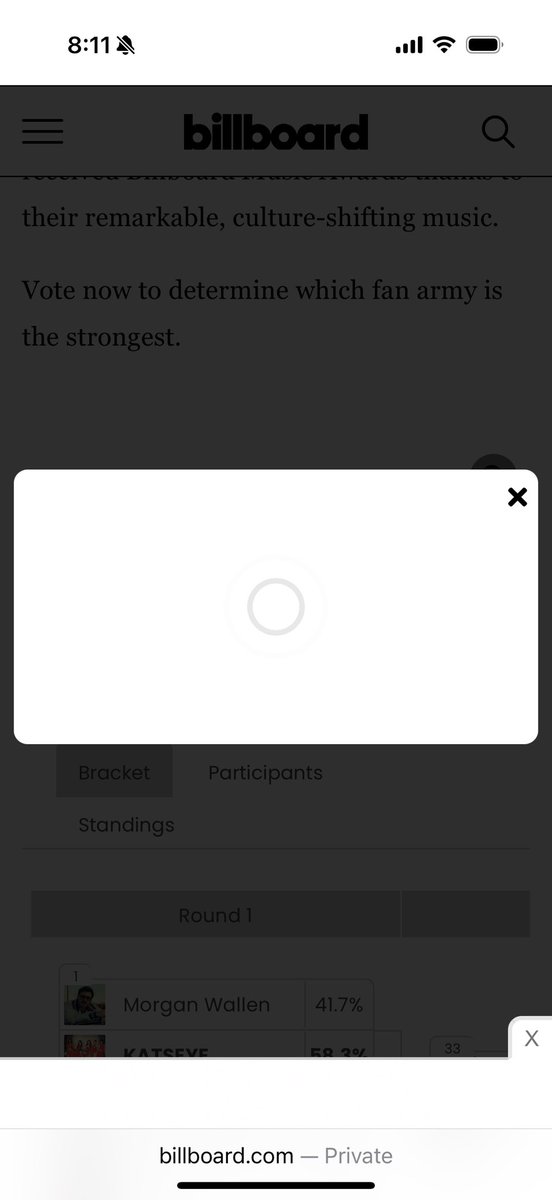Van_AlDub's tweet photo. Very annoying.. time check 0811 am Vancouver. This billboard page sucks.. it allowed me to vote one time only .. the vote numbers provided to me was 7.. then these annoying messages appeared 🫣😩😒 @SB19Official  @1zentertainment 
#BBFanArmy2025 #SB19 

@billboard https://t.co/HOd6wwSirY