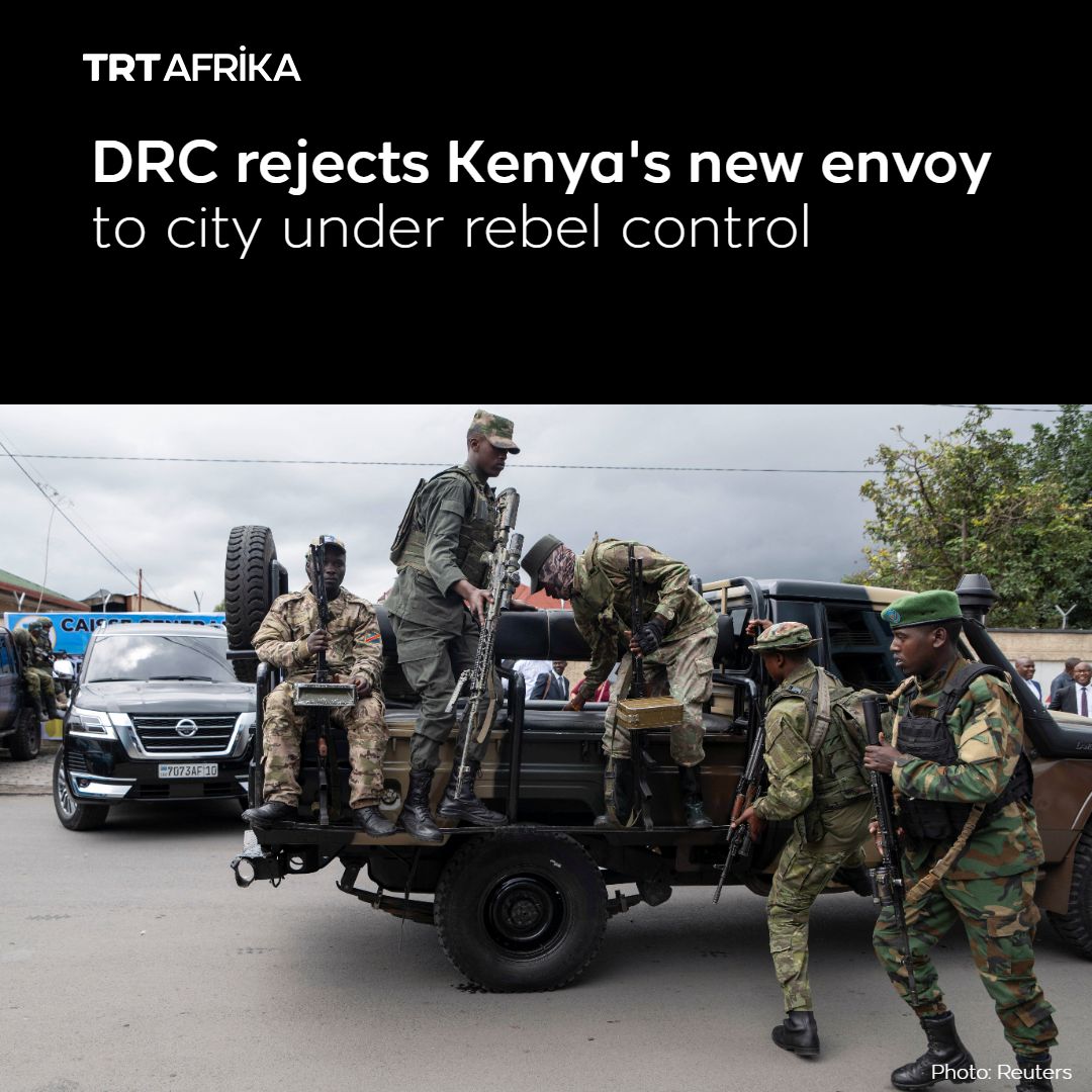 DRC rejects Kenya’s new consul general to its conflict-hit city of Goma, citing what it called a violation of international law and a lack of proper diplomatic process

Read more 👇

trt.global/afrika-english…