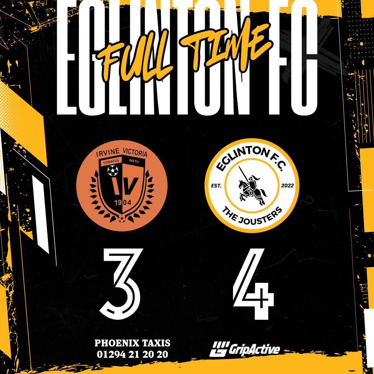 FULL TIME

It’s 3 points at Victoria Park as we pick up a late winner. 

Full report over on our facebook page

facebook.com/share/p/16aoNm…

#TheJousters