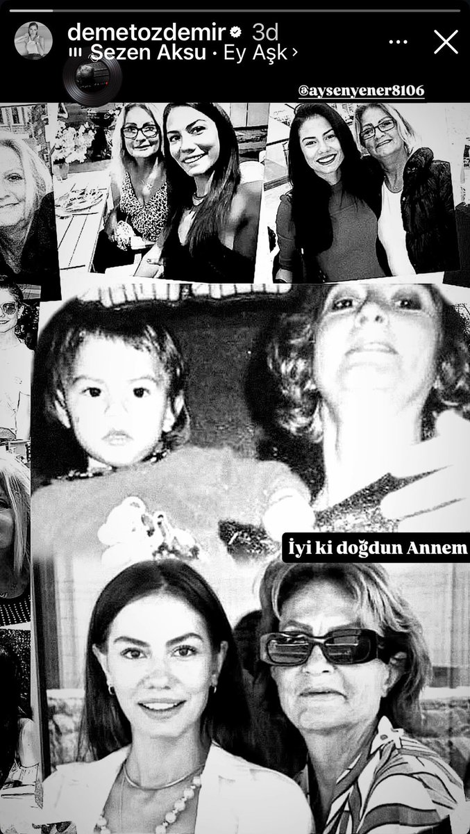 #DemetÖzdemir annesinin doğum gününü " “İyi ki doğdun annem” notuyla kutladı 🤍
