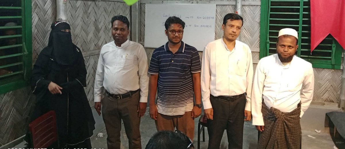 Con to the newly selected Chairperson Candidates of the Civil Society Org for Rohingya.

Your leadership, dedication, and commitment bring hope, peace, homeland and strength for our community. We wish your success in serving and guarding our community with wisdom and unity.