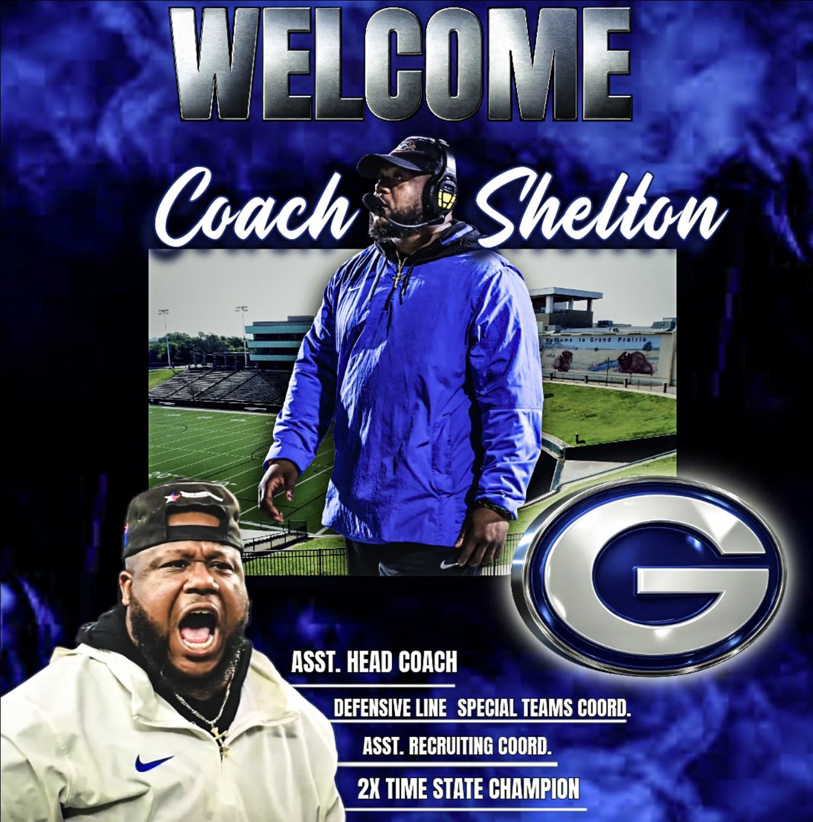 🏈Gopher Football🏈 (@gopher_football) on Twitter photo Join us in welcoming our Assistant Head Coach/ DLine Coach to the Gopher Family. Bringing State Championship experience to the staff. Welcome to the Gopher Family <a href="/Coachshelton101/">Coach A. Shelton</a>
#NothingBiggerThanTheG Join us in welcoming our Assistant Head Coach/ DLine Coach to the Gopher Family. Bringing State Championship experience to the staff. Welcome to the Gopher Family <a href="/Coachshelton101/">Coach A. Shelton</a>
#NothingBiggerThanTheG
