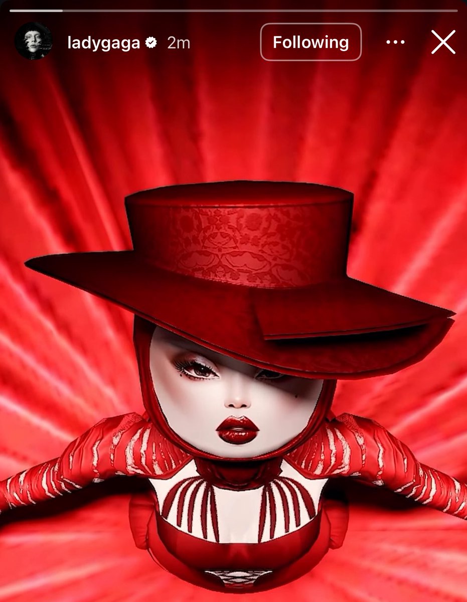 Umoyae's tweet image. The concept of Lady Gaga herself posting about DTI on her Instagram