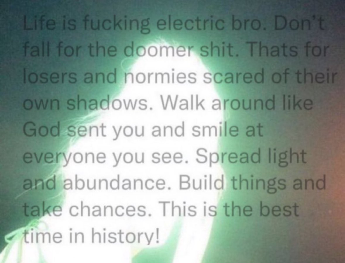 life is fcking electric bro,