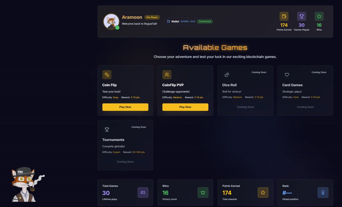 Let's have a giveaway. 🦊

$100 to 5 people ($20 each) 💰

To enter, follow <a href="/RogueTail/">RogueTail</a>, visit Roguetail.com, log in with your X account, take a screenshot of your dashboard, and post it in the comments.🤝

I'll ask Grok to pick the winners in 24 hours. 🤖