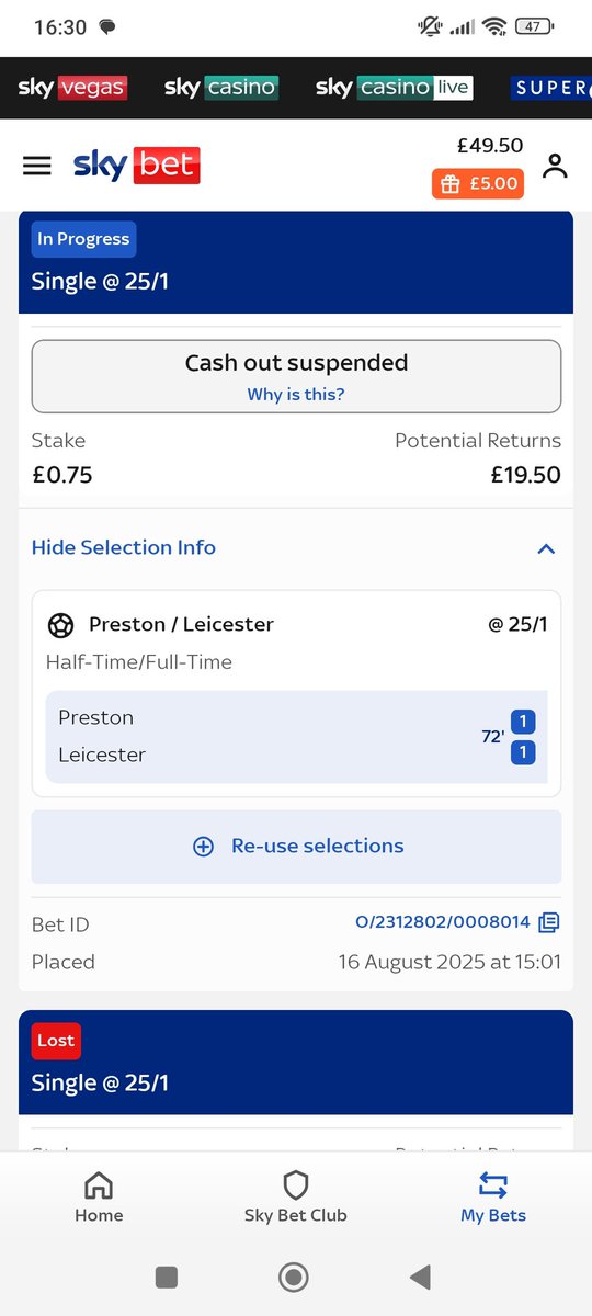 itsmrlee1978's tweet photo. No cash outs. Ever. In play.....why not?! And app is awful......sort it out. Or we leave in droves https://t.co/IIs6oByhdH