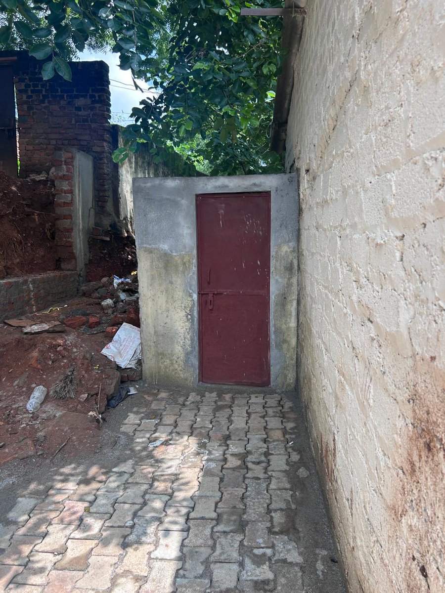What appears to be a small room with 4 walls will go long way in building future for many.Its toilet in school for kids from slums constructed by All India Guards Council (AIGC). There was no toilet &amp; kids use to go to home. As part of giving back to society on independence day.