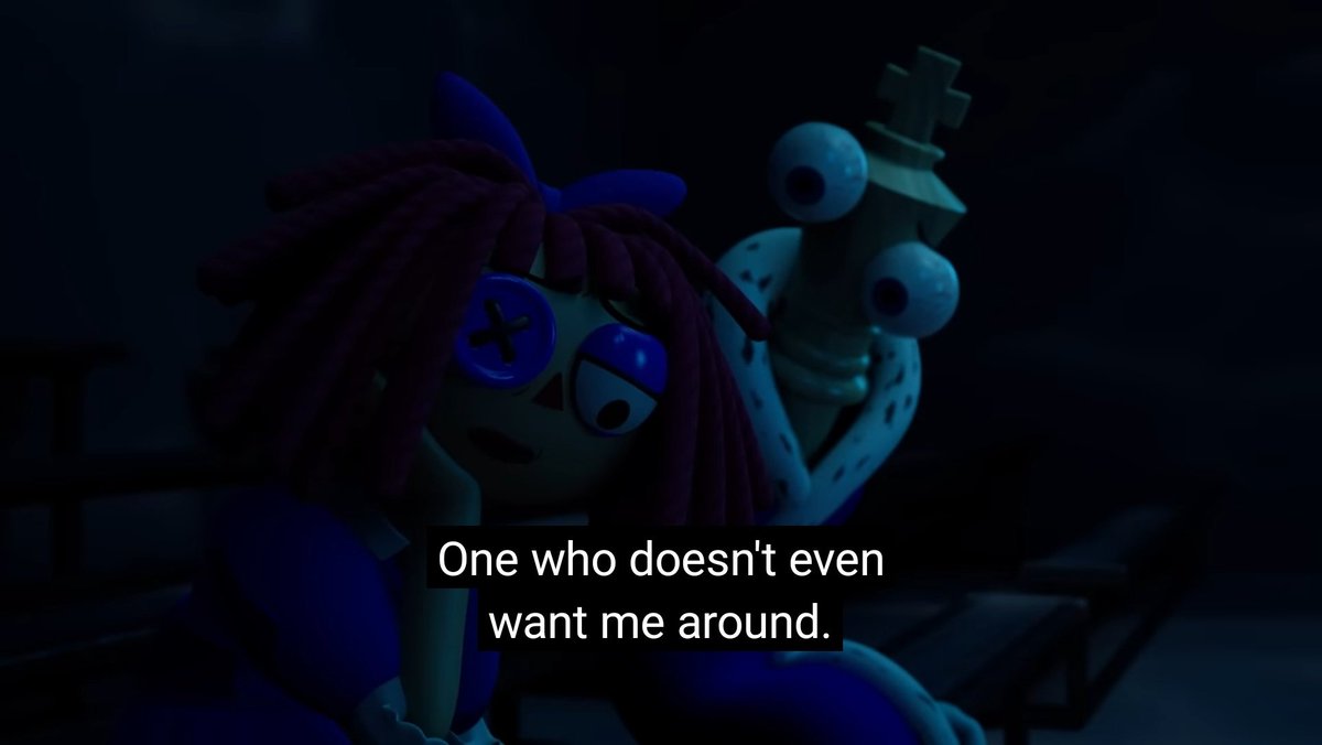 GODDDD she was SO talking about Jax here. She doesn't want to repeat the mistakes she made with Jax with Pomni too. Despite it all, she still deeply regrets the dynamic that developed between them and still Hopes. Everyday. Omfg 😭💔💔💔
#TADC #TheAmazingDigitalCircus #bunnydoll