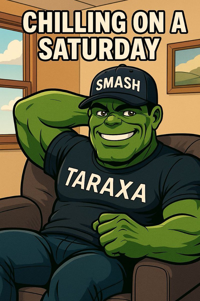 GM fam ☀️

Happy Saturday! Time to slow down a little, touch some grass 🌿, and enjoy the weekend… but don’t worry, $SMASH and $TARA never sleep 🔨💚
