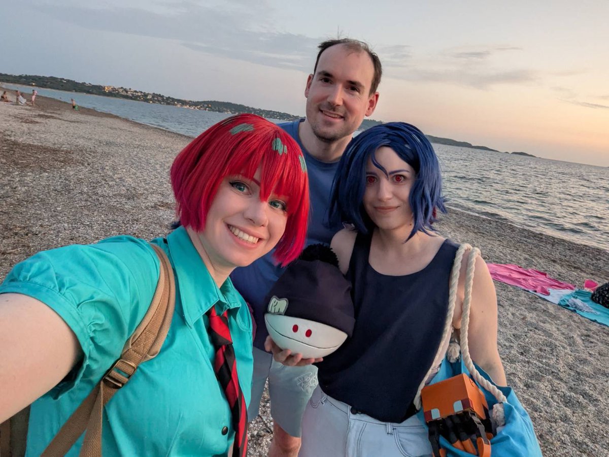 kyoumee's tweet photo. We took #ShuMachu to the beach yesterday 🏖🐚🌊 https://t.co/BuQuJGRPBu